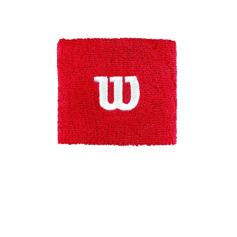 MUÑEQUERA WILSON WRISTBAND RED OSFA - Tenisgoat